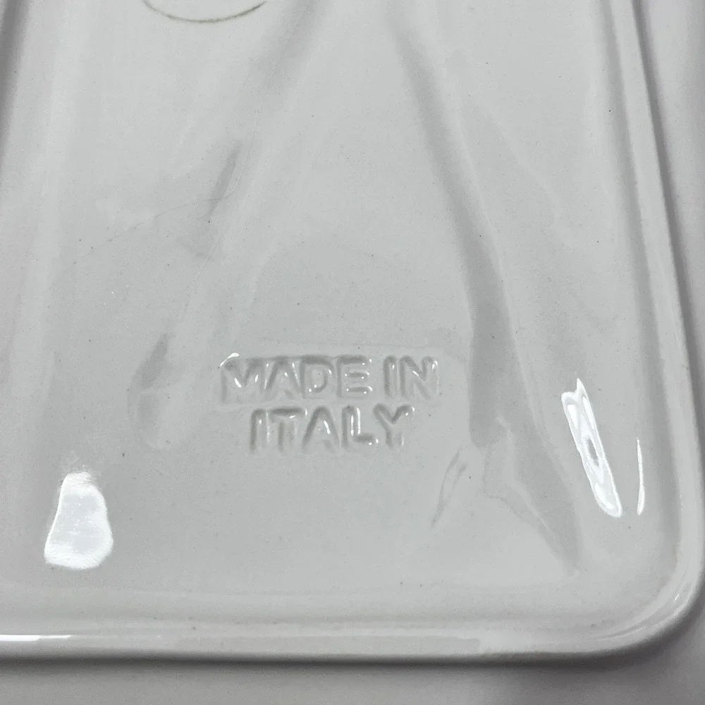 Williams Sonoma Asparagus Serving Dish with Dipping Bowl Made in Italy
